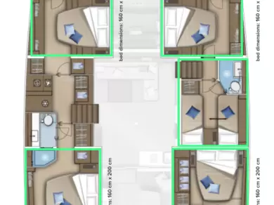 Bareboat Rental Catamaran Lagoon with a boat licence