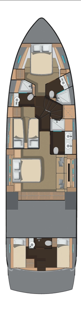 Bareboat Rental Luxury Yacht Numarine with a boat licence