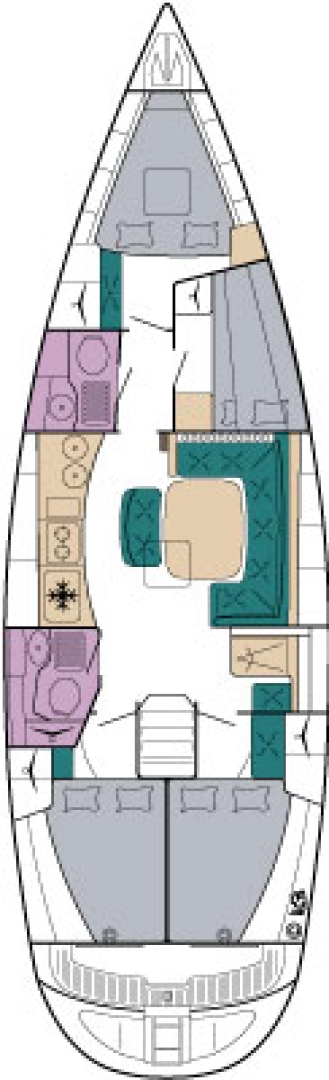 Sailboat rental with or without captain Bavaria Ávdira