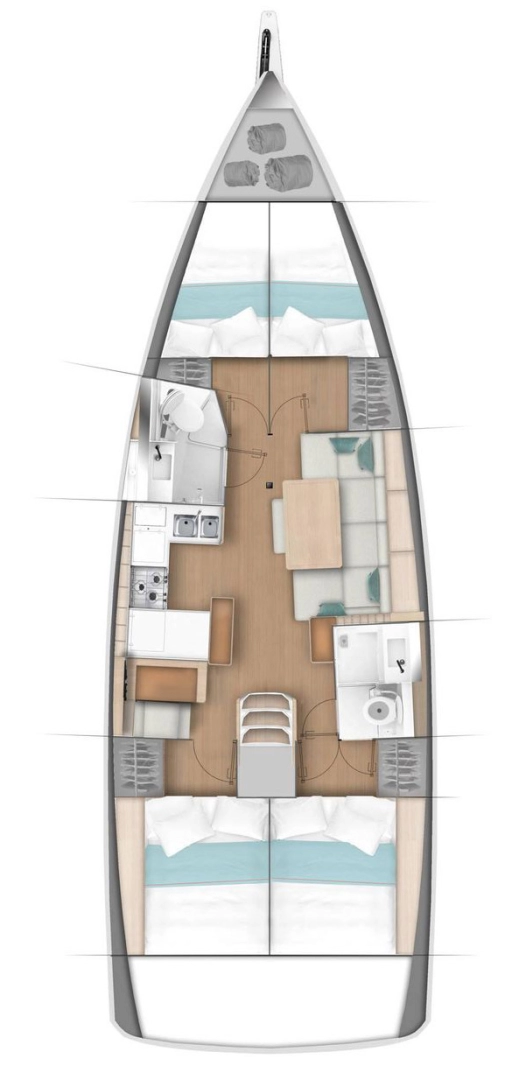 Sailboat rental with or without captain Jeanneau Gouvia