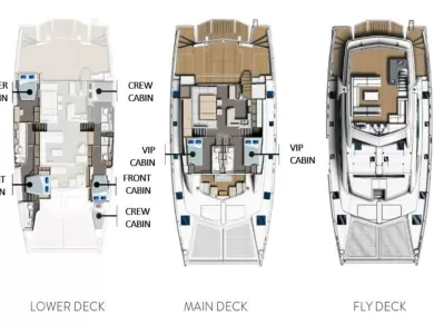Catamaran rental with or without captain Leopard Catamarans / Robertson & Caine Eden Island