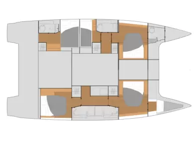 Bareboat Rental Catamaran Fountaine Pajot with a boat licence
