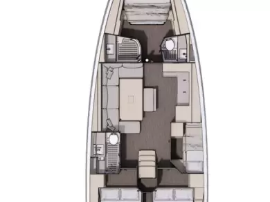 Bareboat Rental Sailboat Dufour with a boat licence