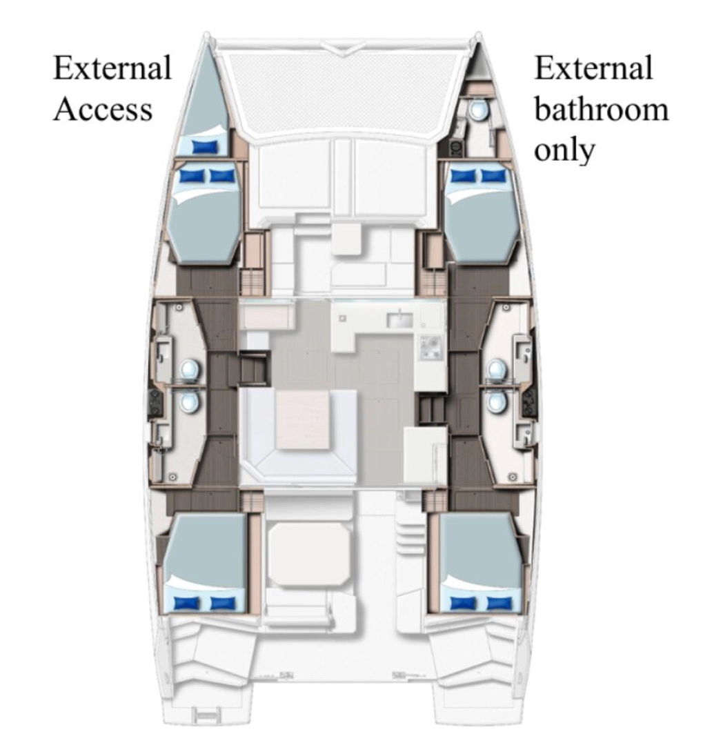 Catamaran rental with or without captain Leopard Catamarans / Robertson & Caine Furnari