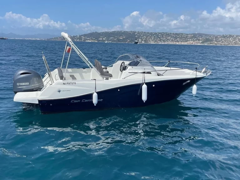 Jeanneau Cap Camarat 6.5 WA charter bareboat or captained in  Antibes