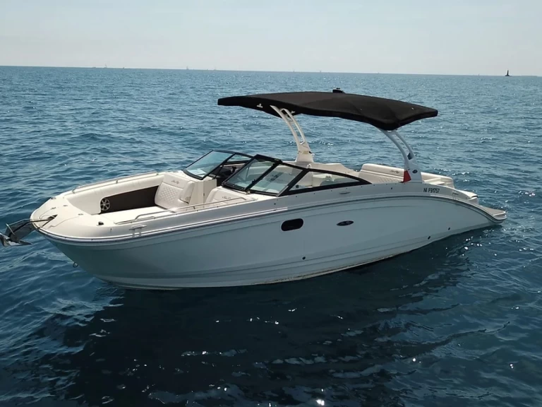Sea Ray SDX 290 charter bareboat or captained in  Antibes
