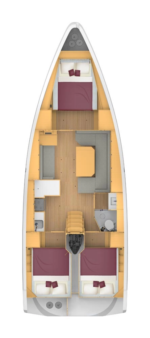 Yacht charter Trogir cheap Bavaria C42