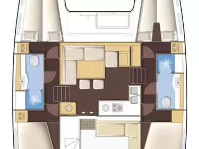 Bareboat Rental Catamaran Lagoon with a boat licence