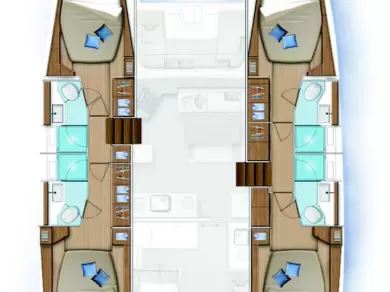 Bareboat Rental Catamaran Lagoon with a boat licence
