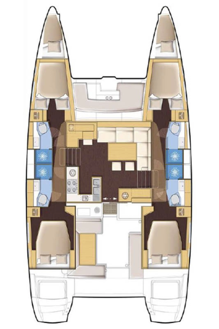 Yacht charter Ellinikó cheap Lagoon 450 F