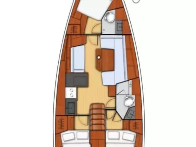 Bareboat Rental Sailboat Bénéteau with a boat licence