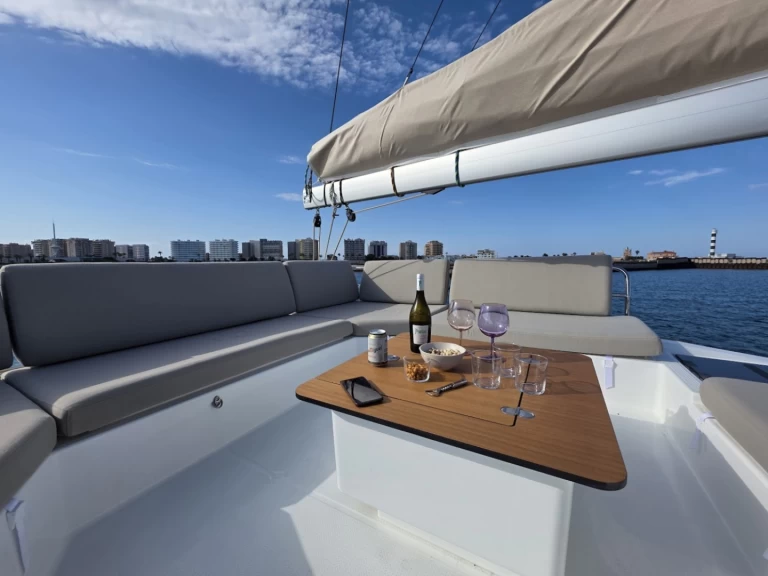 Bareboat Rental Catamaran Fountaine Pajot with a boat licence