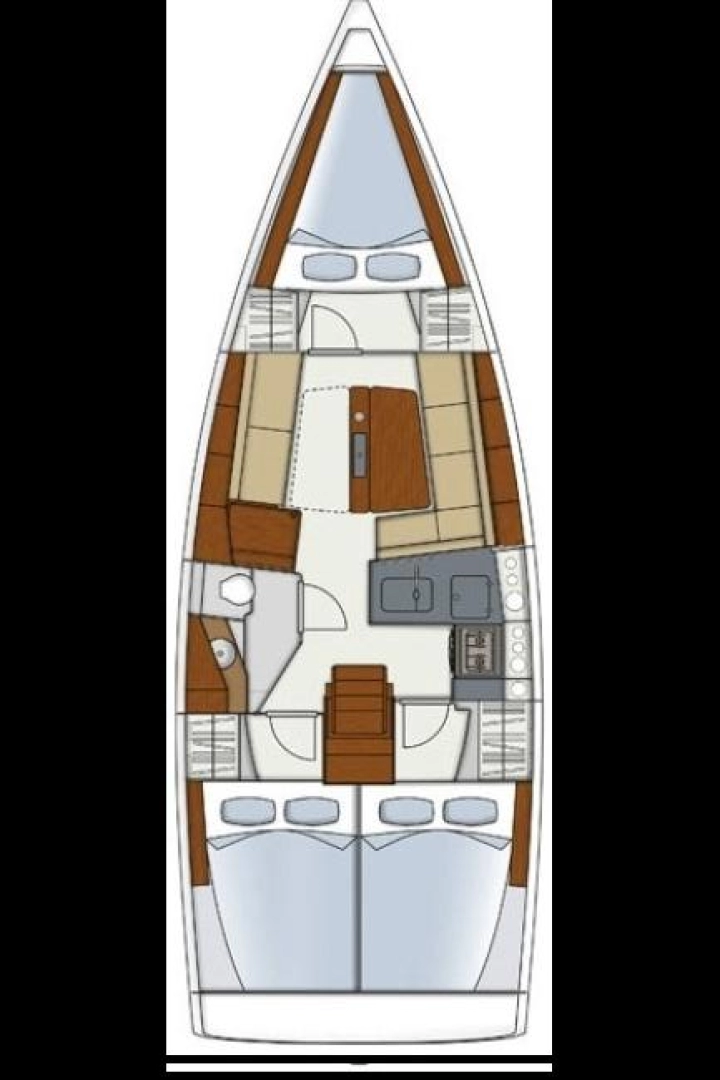 Sailboat rental with or without captain Hanse Lefkáda