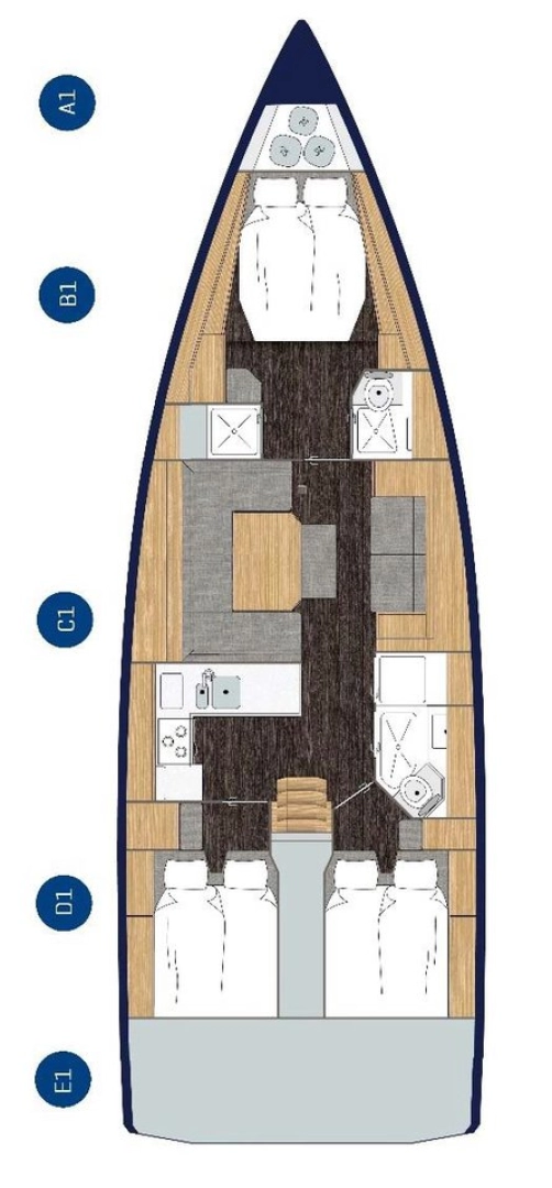 Sailboat rental in Zadar - Bavaria Bavaria C45