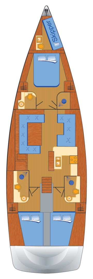 Sailboat rental in Biograd na Moru - Hanse Hanse 588