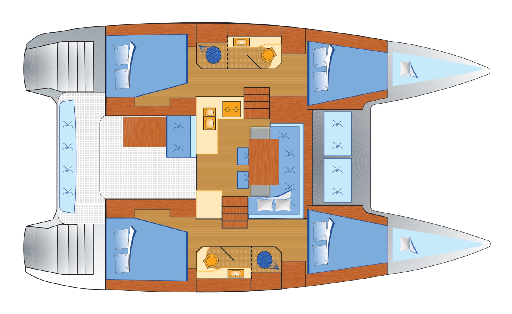 Bareboat Rental Catamaran Lagoon with a boat licence