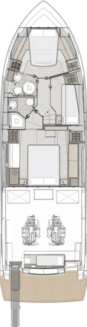 Yacht charter Podstrana cheap Ferretti Yachts 500