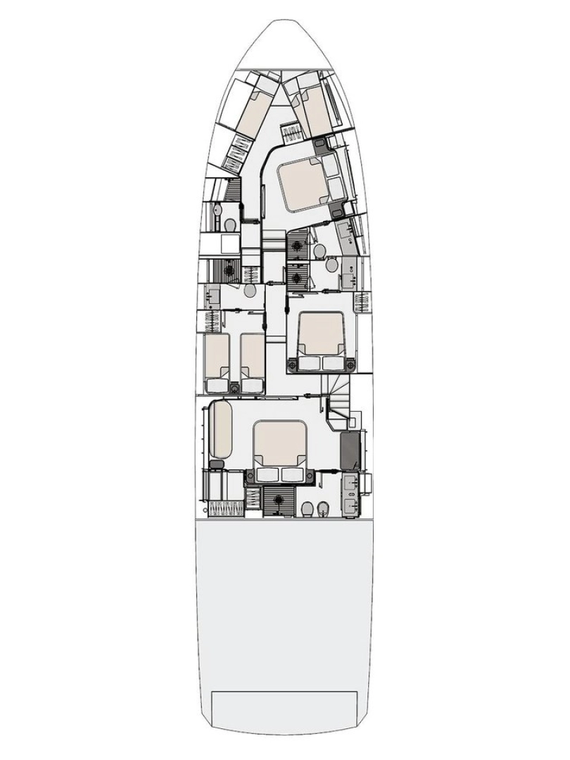 Azimut Azimut 78 Fly - 4 + 1 cab. in Podstrana on SamBoat