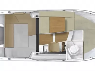 Bareboat Rental Motorboat Bénéteau with a boat licence