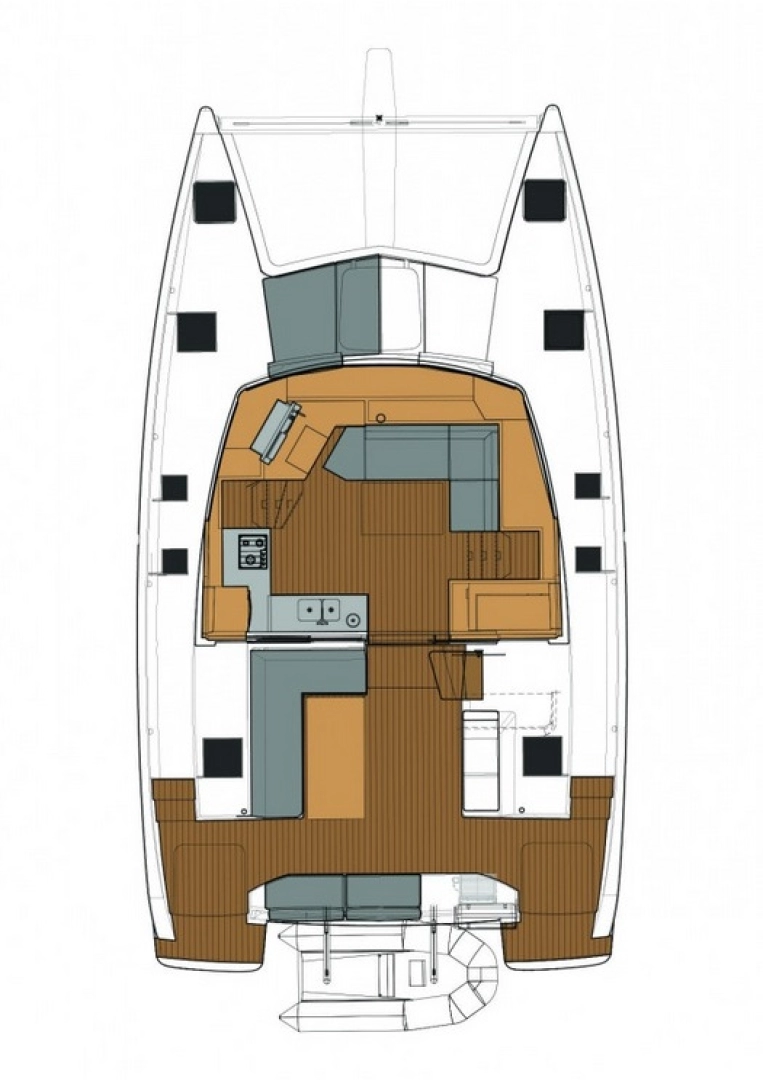 Bareboat Rental Catamaran Fountaine Pajot with a boat licence