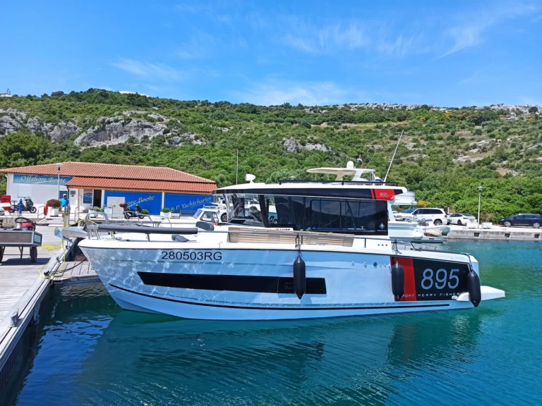 Jeanneau Merry Fisher 895 Sport Offshore charter bareboat or captained in  Punat