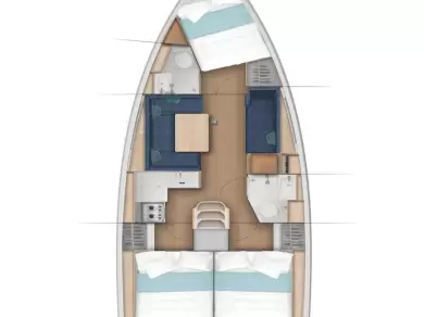 Jeanneau Sun Odyssey 380 charter bareboat or captained in  Split