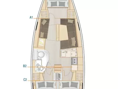Rent a Hanse Hanse 388 Komolac