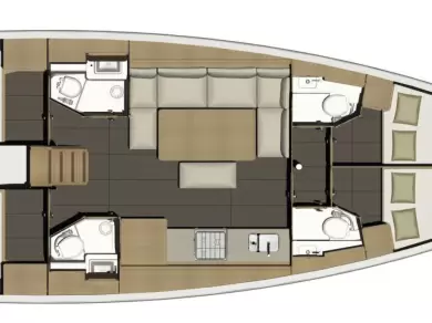 Sailboat rental in Lefkáda - Dufour Dufour 460 Grand Large