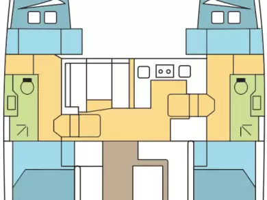 Bareboat Rental Catamaran Nautitech with a boat licence