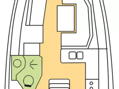 Jeanneau Sun Odyssey 389 (2R) in Komolac on SamBoat