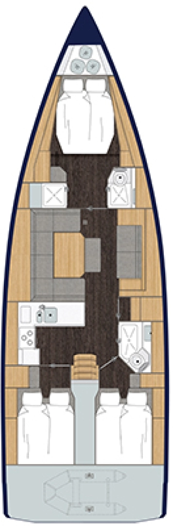 Sailboat for rent Gouvia at the best price