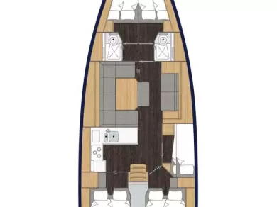 Sailboat rental with or without captain Bavaria Portisco