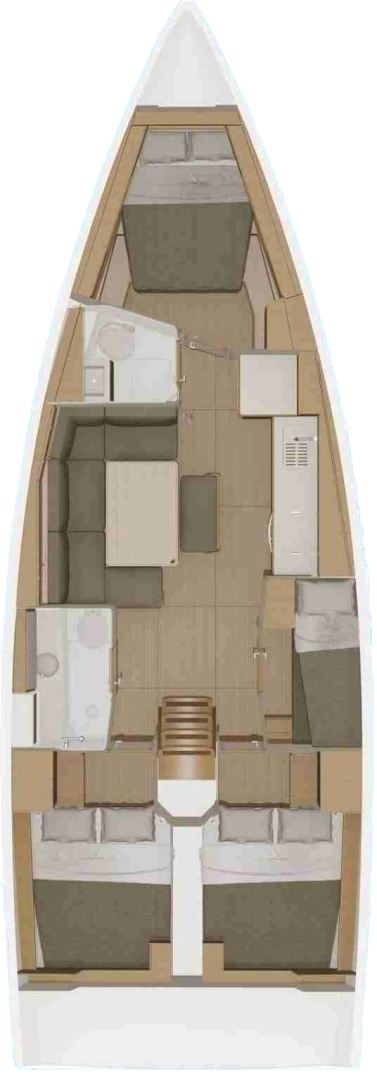 Bareboat Rental Sailboat Dufour with a boat licence