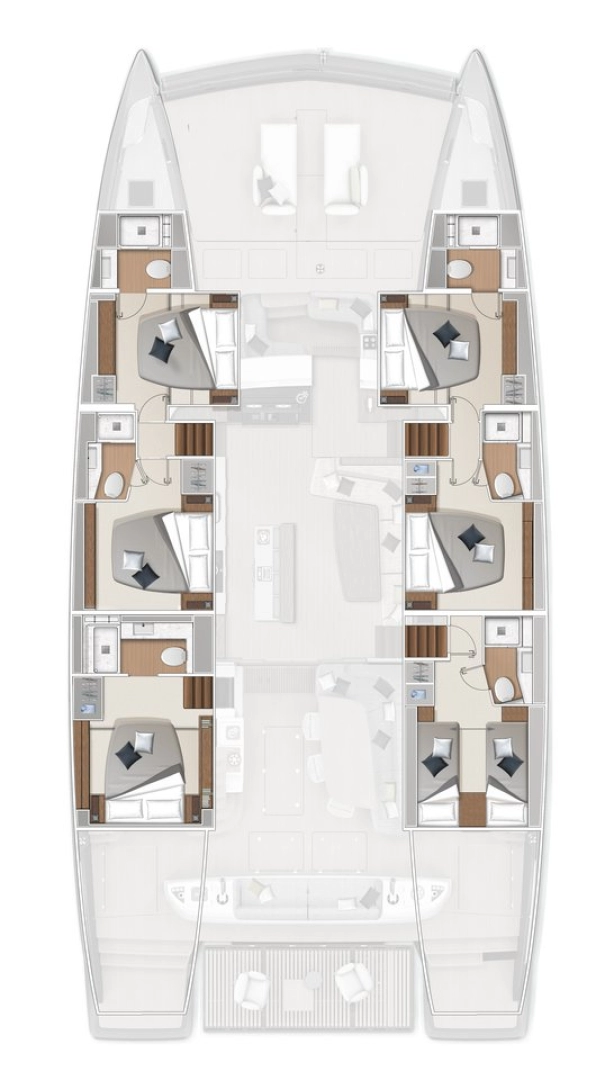 Luxury Yacht rental in Ellinikó - Lagoon Lagoon Sixty 7