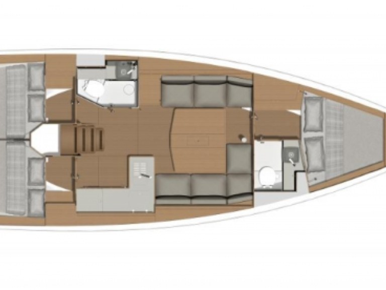 Bareboat Rental Sailboat Dufour with a boat licence