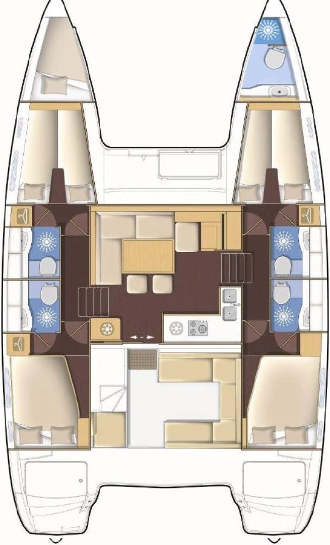 Yacht charter Lefkáda cheap Lagoon 400 S2