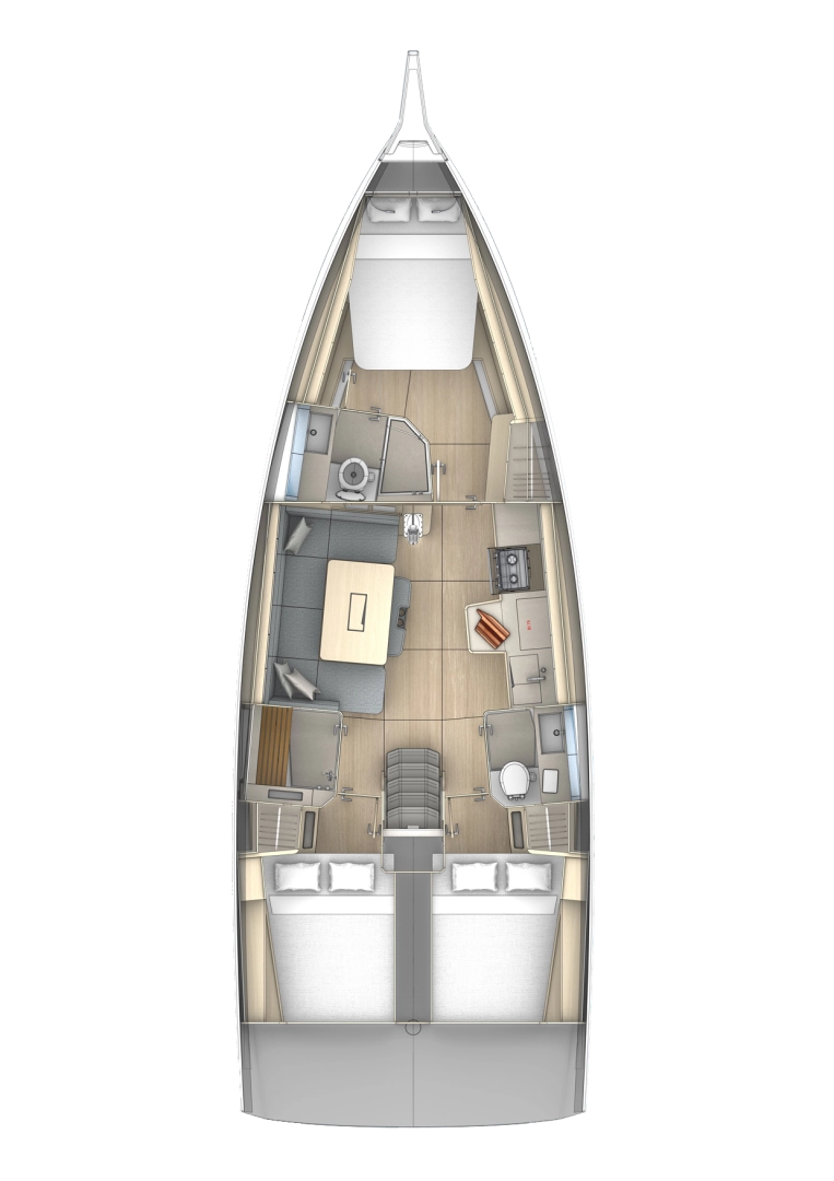 Dufour Dufour 41 charter bareboat or captained in  Golfe-Juan