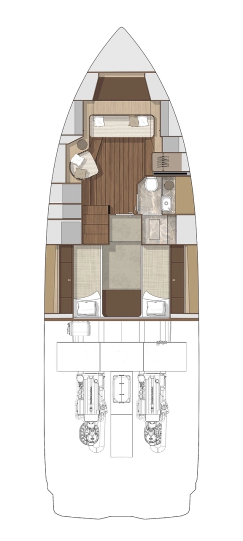 Cranchi Cranchi A46 charter bareboat or captained in  Castellammare di Stabia