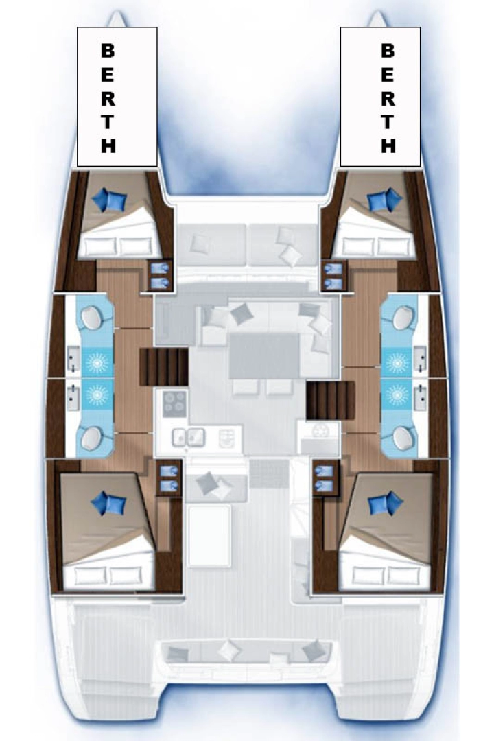 Catamaran rental with or without captain Lagoon Komolac