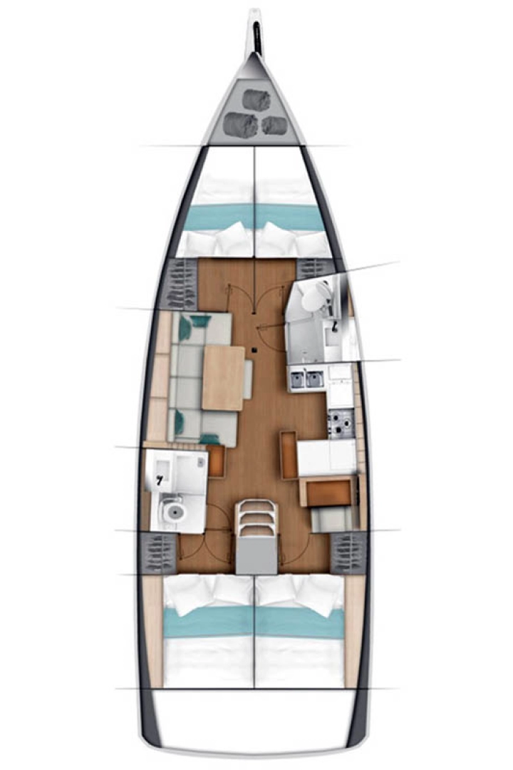 Yacht charter Palma de Mallorca cheap Sun Odyssey 440