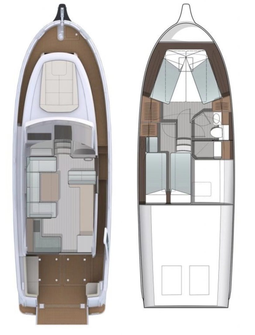 Bareboat Rental Luxury Yacht Greenline Yachts with a boat licence