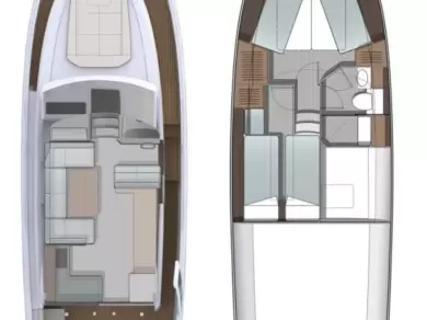 Bareboat Rental Luxury Yacht Greenline Yachts with a boat licence