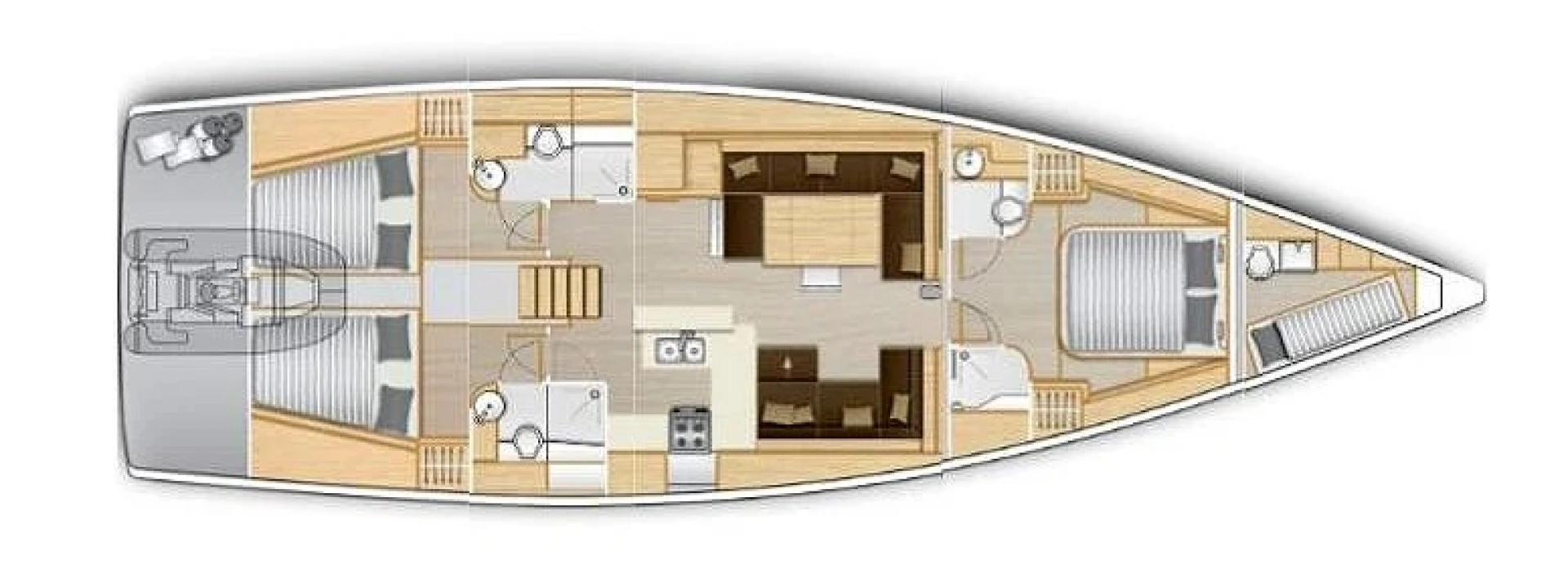 Yacht charter Kos cheap Hanse 588
