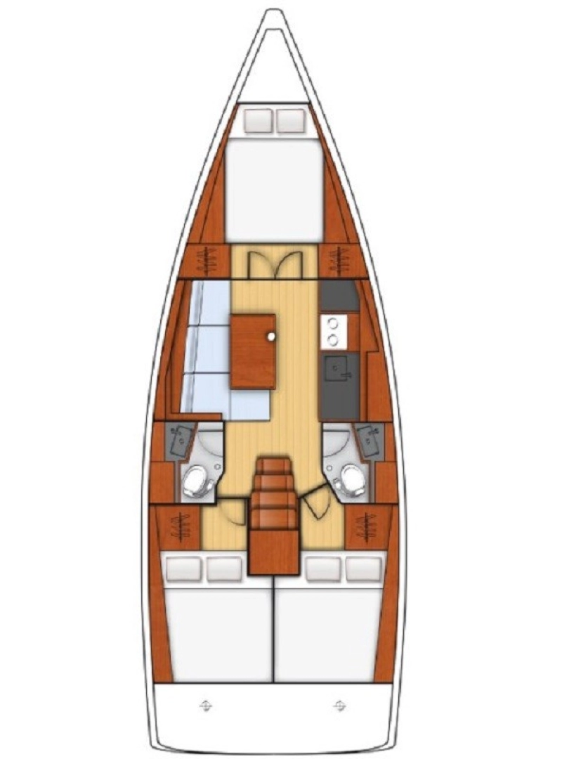 Sailboat rental in Split - Bénéteau Oceanis 38.1