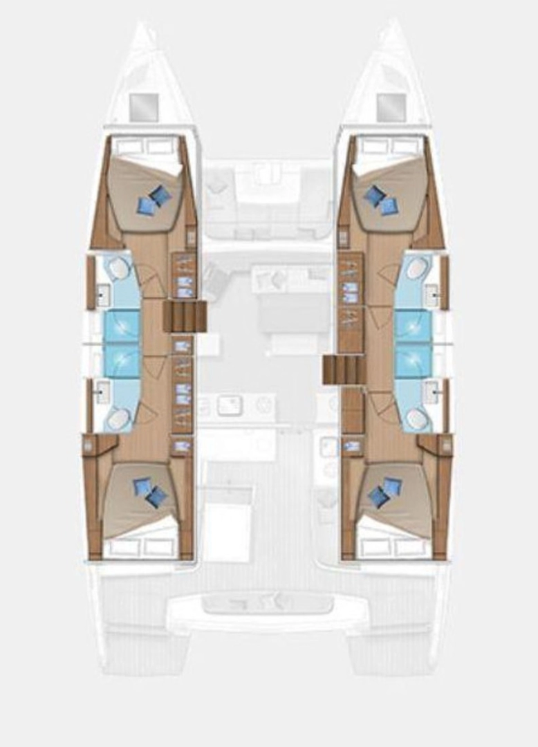 Bareboat Rental Catamaran Lagoon with a boat licence