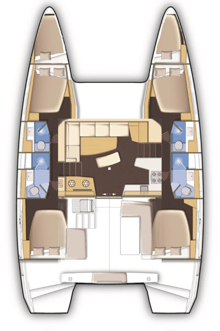 Catamaran rental with or without captain Lagoon Alimos