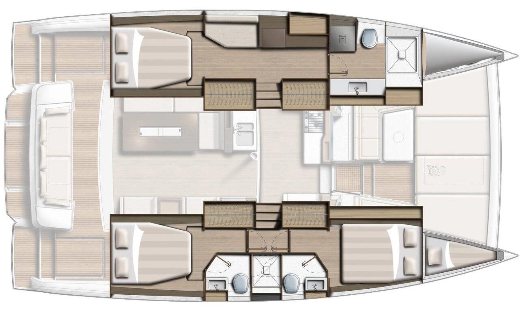 Catamaran rental in Šibenik - Bali Bali 4.2