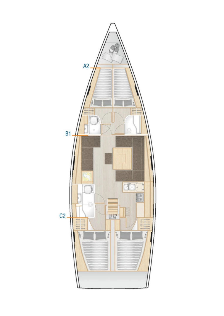 Sailboat rental with or without captain Hanse Sukošan