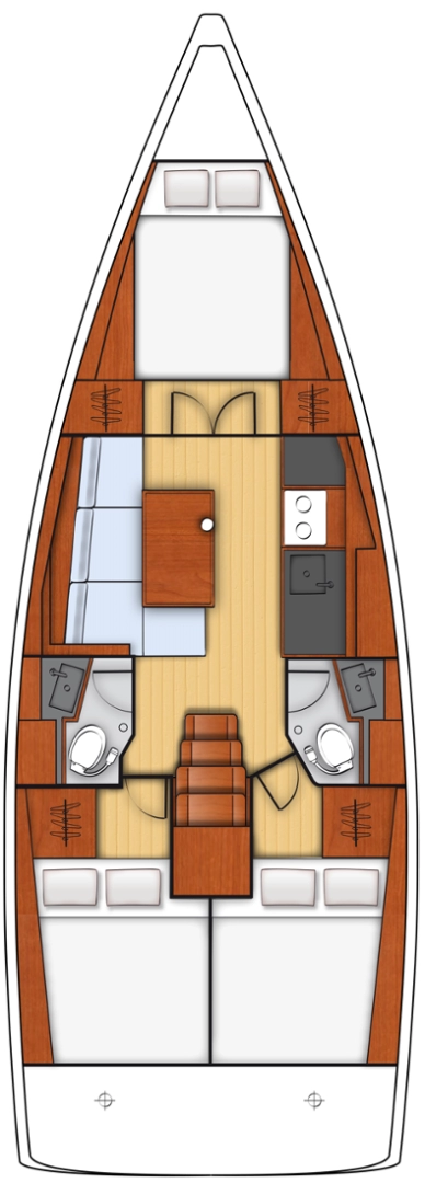 Sailboat rental in Split - Bénéteau Oceanis 38.1