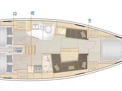Bareboat Rental Sailboat Hanse with a boat licence